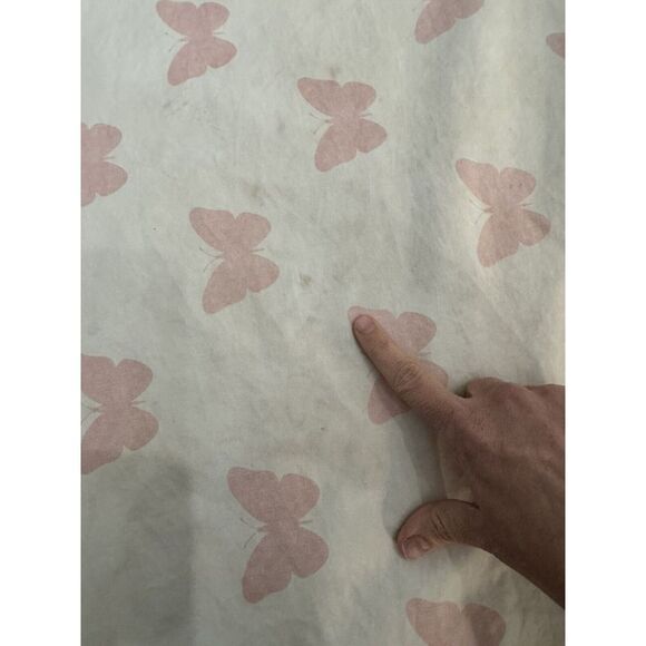 Beddy's Flutterby Pink White Stripped Twin Bedding Set Beddy Minky Girls Kids - Picture 4 of 15